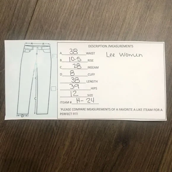 Lee womens relaxed fit straight jeans size 12 SHORT stretch BLUE wash - Picture 4 of 14